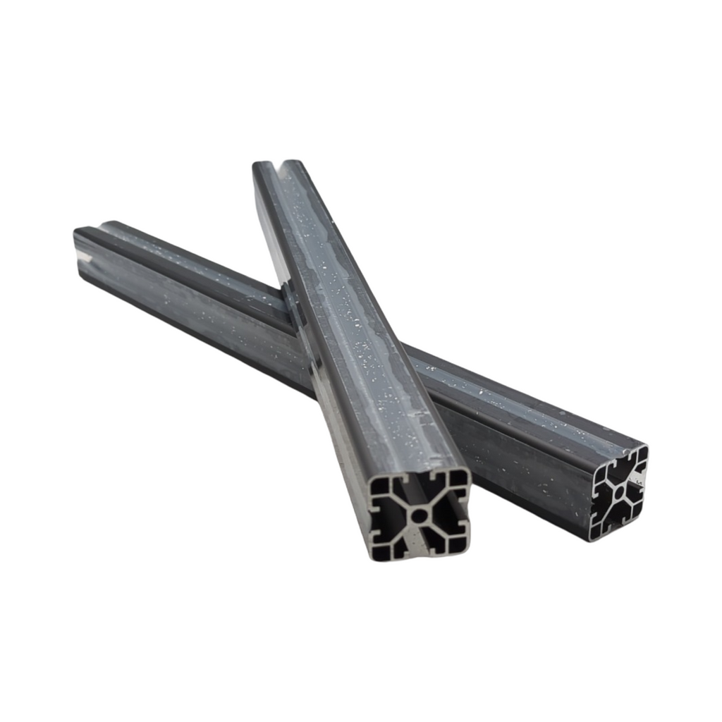 Profilo 4040 Aluminiumprofil 500mm T-Typ schwarz 40x40 Standard europäisch linear geführt