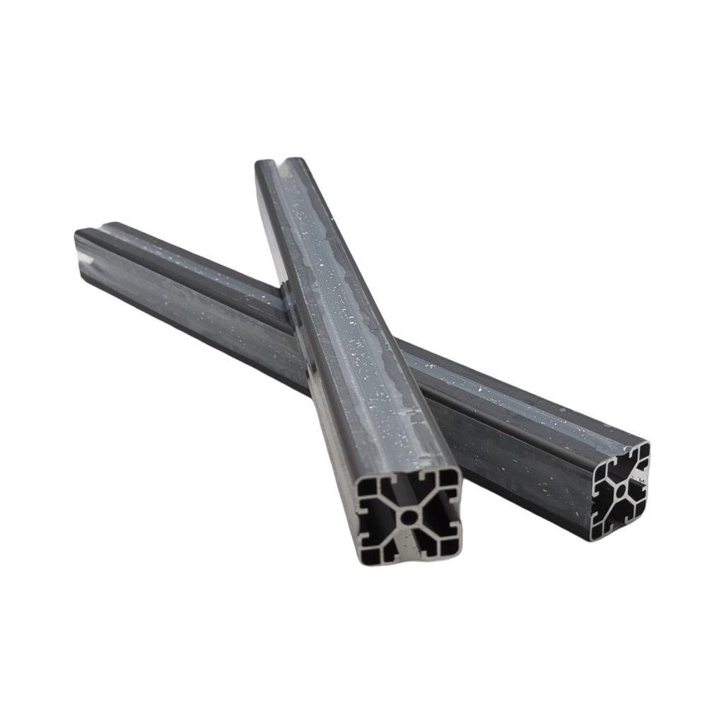 Profilo 4040 Aluminiumprofil 500mm T-Typ schwarz 40x40 Standard europäisch linear geführt