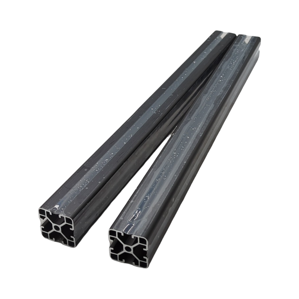 Profilo 4040 Aluminiumprofil 500mm T-Typ schwarz 40x40 Standard europäisch linear geführt
