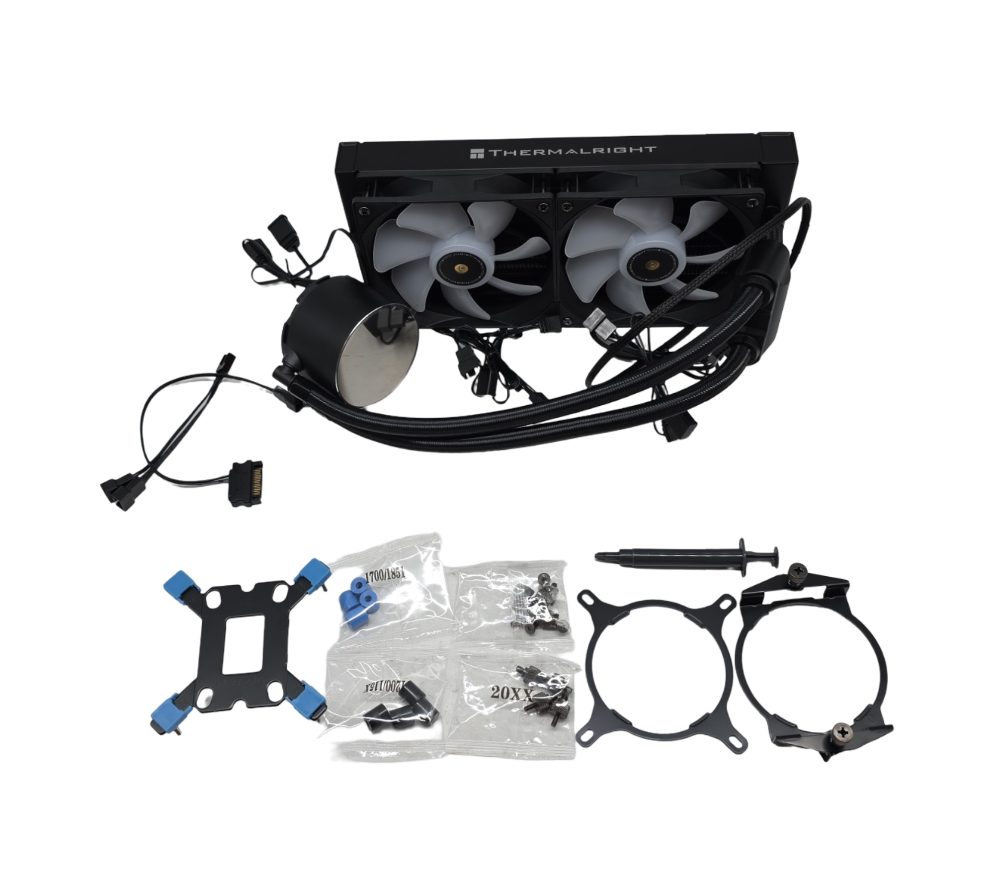 Thermalright Frozen Notte 240 BLACK ARGB CPU Wasserkühlung Doppel PWM Lüfter S-FDB V2 Lager 240mm