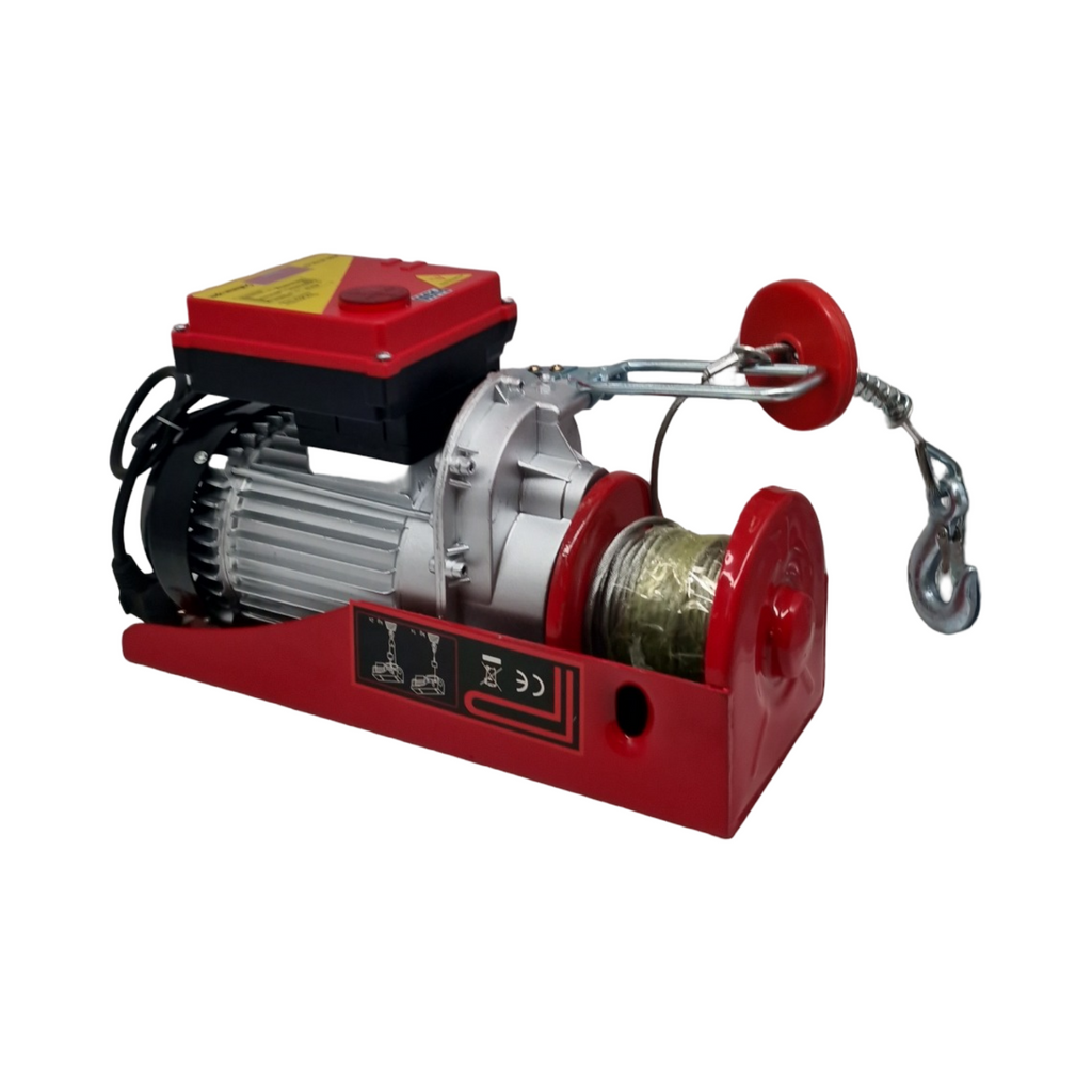 VEVOR Elektrische Seilwinde Doppelkabel 495kg 1020W Motorwinde Kettenzug 220V