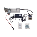 Jvnvlki Hubkolbenmotor Linearantrieb DC 24V 120rpm mit Fernbedienung Drehzahlregler Endanschluss Hub 20-80mm Schub 18kg