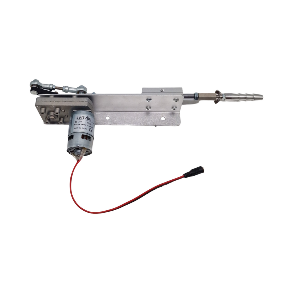 Jvnvlki Hubkolbenmotor Linearantrieb DC 24V 120rpm mit Fernbedienung Drehzahlregler Endanschluss Hub 20-80mm Schub 18kg