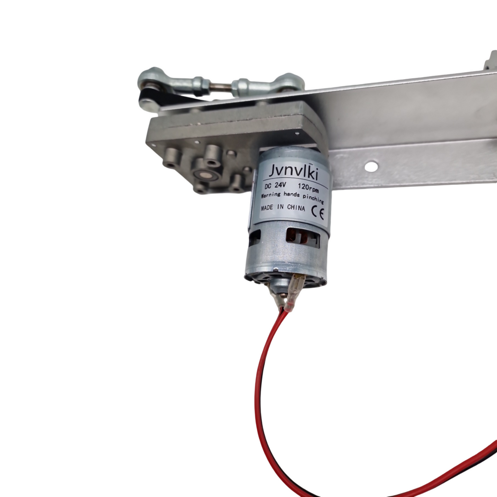 Jvnvlki Hubkolbenmotor Linearantrieb DC 24V 120rpm mit Fernbedienung Drehzahlregler Endanschluss Hub 20-80mm Schub 18kg