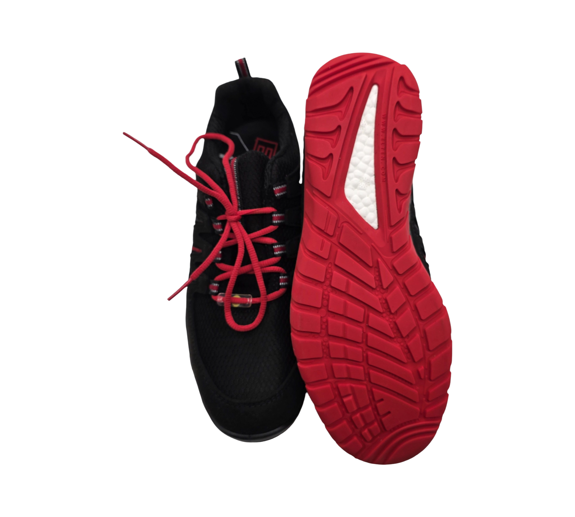 Elten Maddox S3 ESD Sicherheitsschuh Low Schwarz/Rot Größe 40