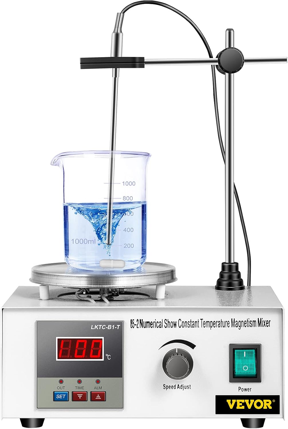 VEVOR Magnetrührer Heizplatte 1000 ml max.Digitaler Magnetrührer Digitalanzeig