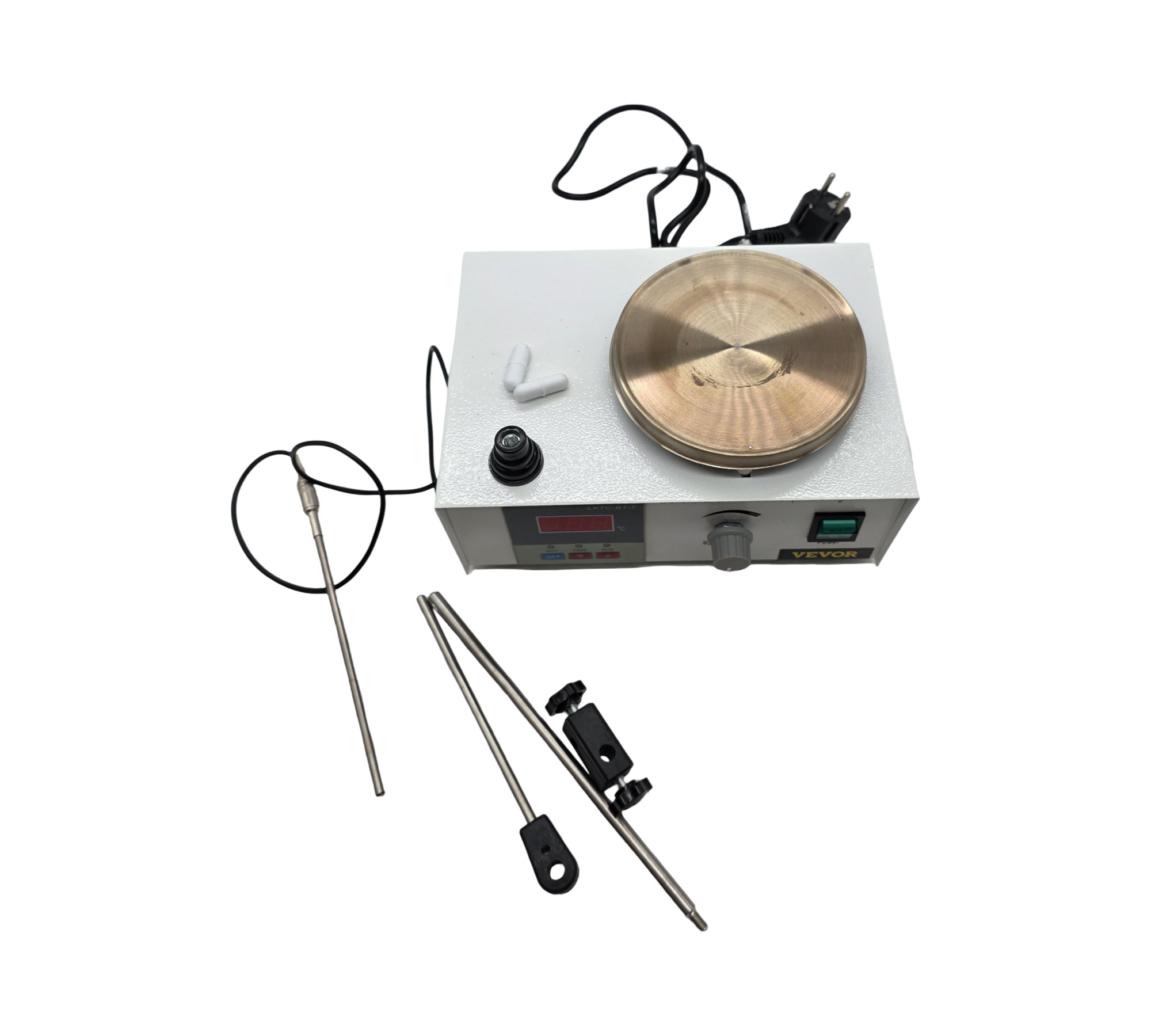 VEVOR Magnetrührer Heizplatte 1000 ml max.Digitaler Magnetrührer Digitalanzeig