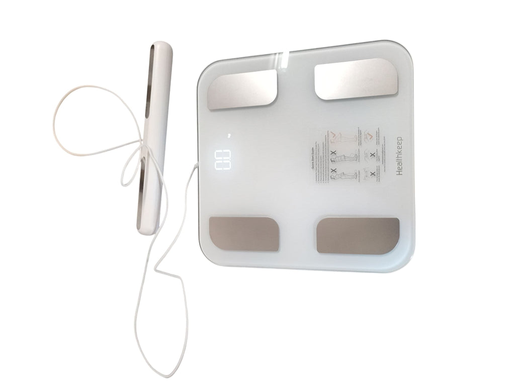 Körperfettwaage Digital Personenwaage Bluetooth mit 8 Elektroden