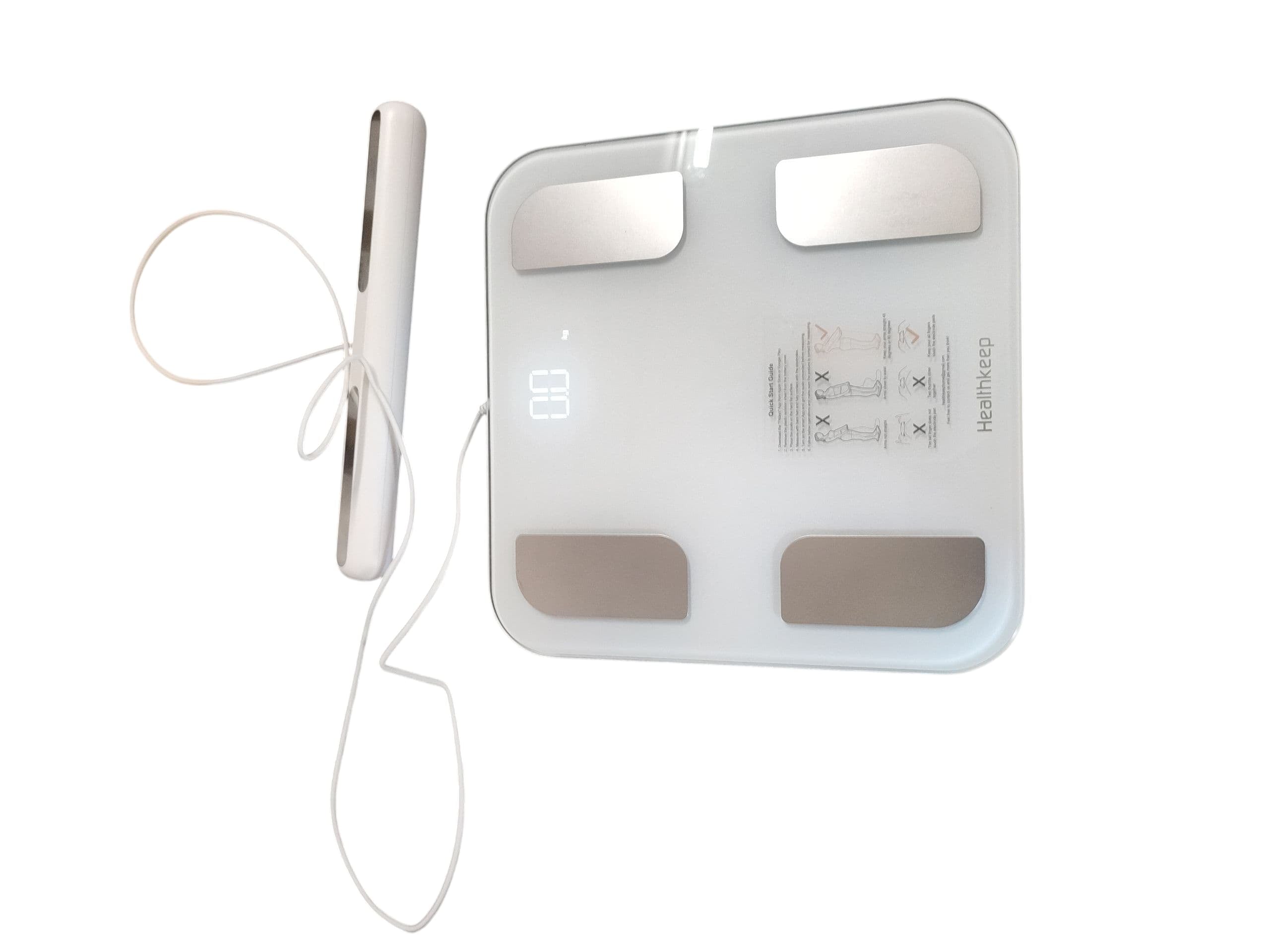 Körperfettwaage Digital Personenwaage Bluetooth mit 8 Elektroden