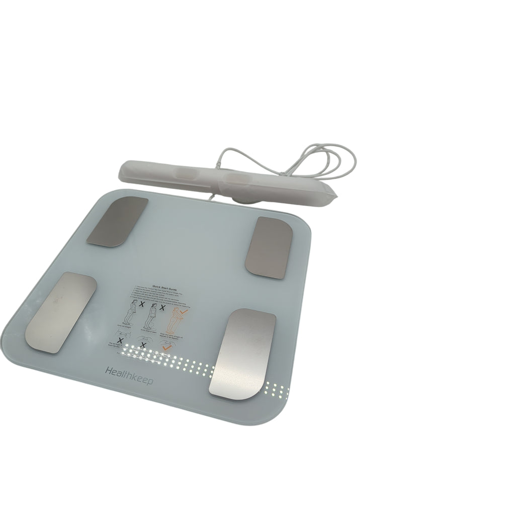 Körperfettwaage Digital Personenwaage Bluetooth mit 8 Elektroden