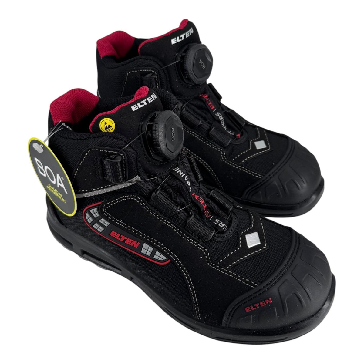 ELTEN SANDER XXT Pro BOA Sicherheitsschuhe S3 ESD metallfrei lederfrei Damen Herren schwarz Größe 39