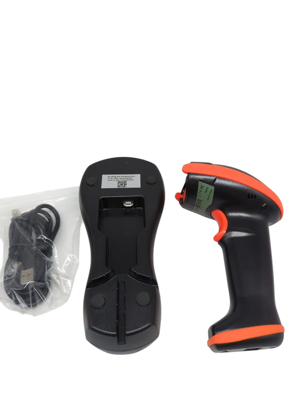 Tera Barcode Scanner 2D 1D QR Wireless 2,4GHz mit Ladestation USB