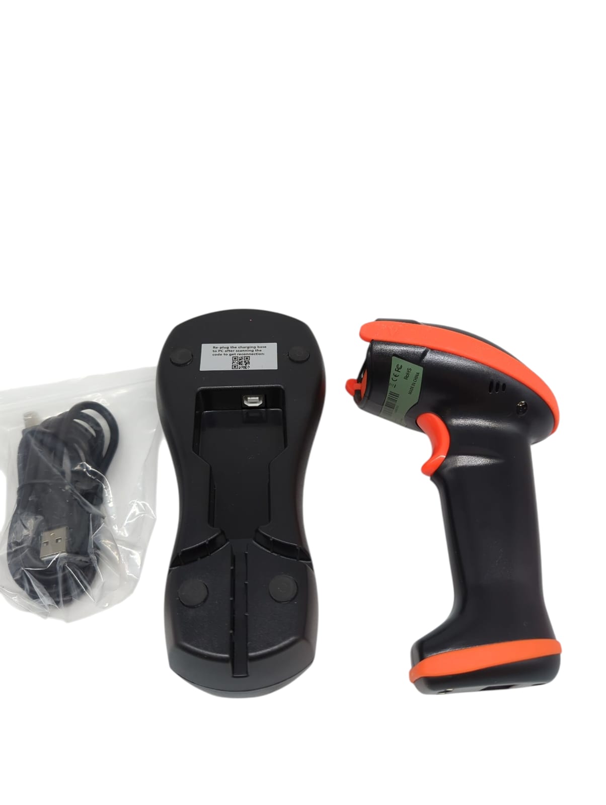 Tera Barcode Scanner 2D 1D QR Wireless 2,4GHz mit Ladestation USB