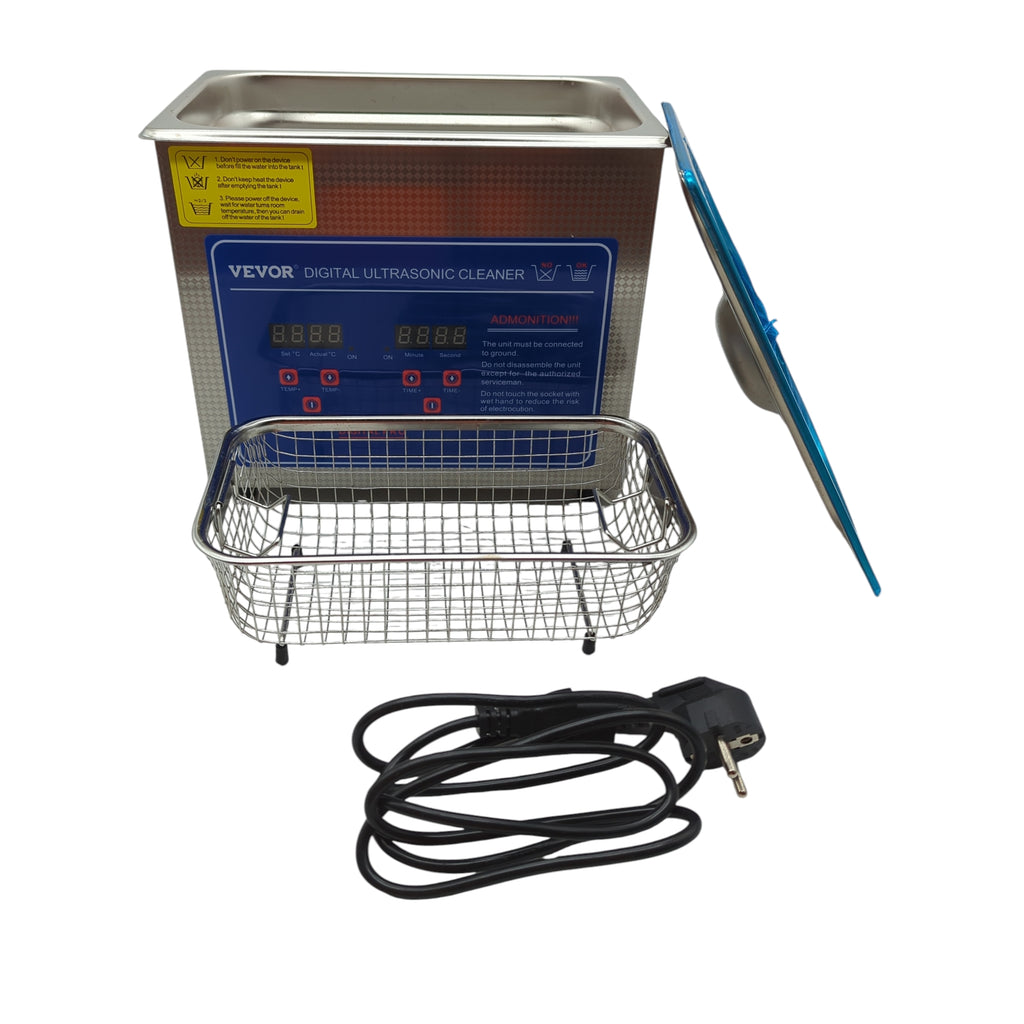 VEVOR MH-020S Ultraschallreiniger Edelstahl 3L grau mit Timer Temperaturanzeige