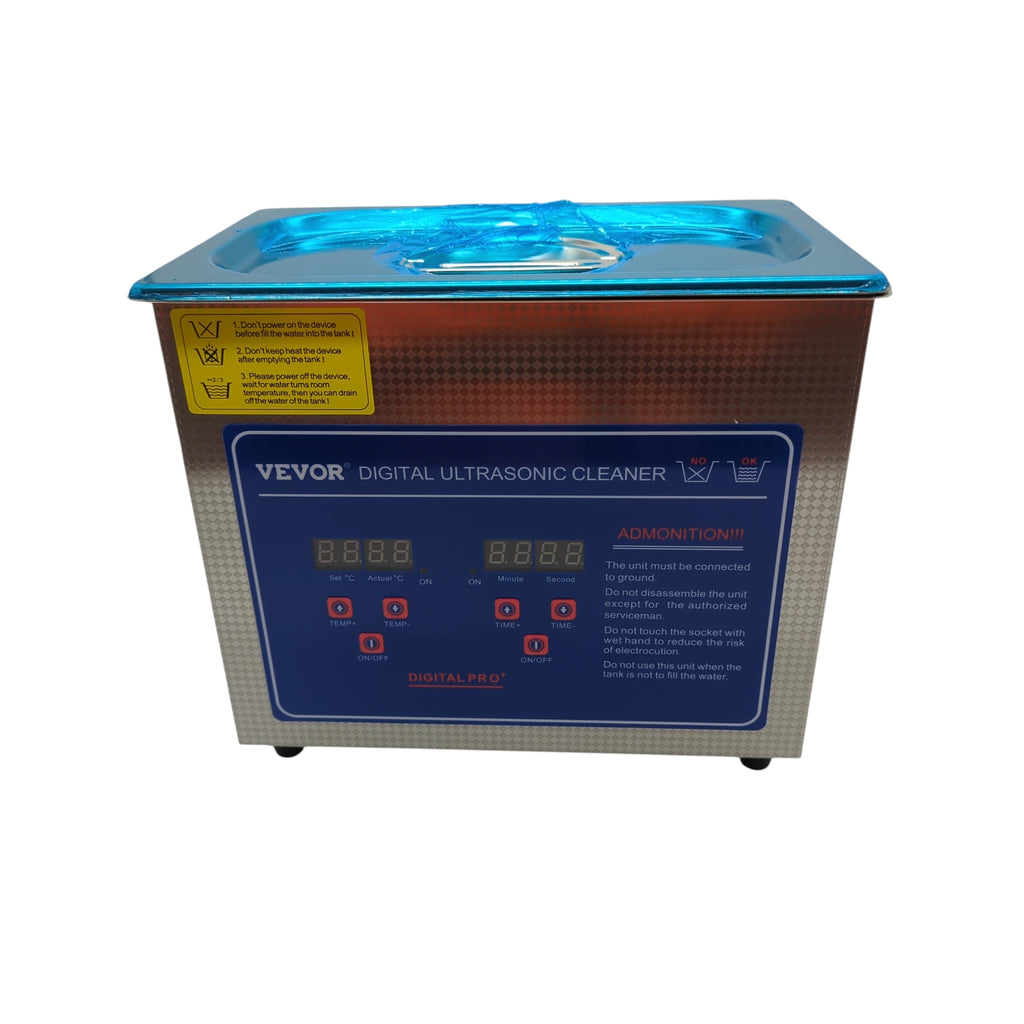 VEVOR MH-020S Ultraschallreiniger Edelstahl 3L grau mit Timer Temperaturanzeige