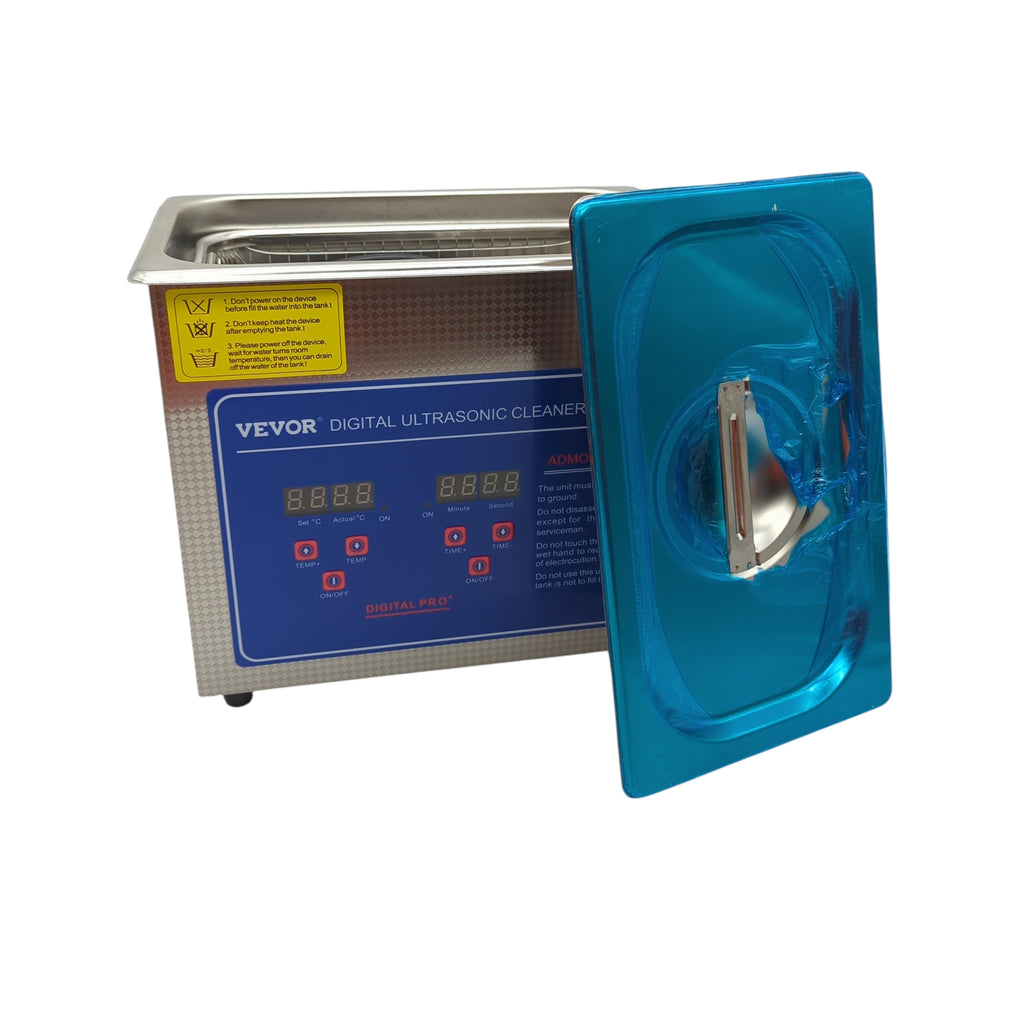 VEVOR MH-020S Ultraschallreiniger Edelstahl 3L grau mit Timer Temperaturanzeige