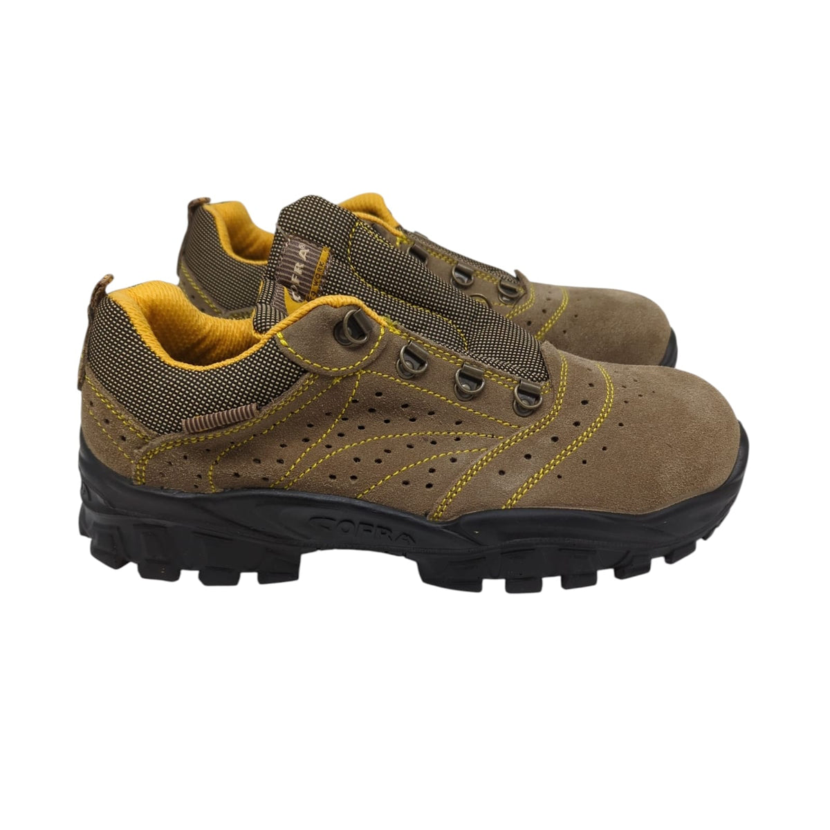 Cofra  NEW NILO S1 P SRC Sicherheitsschuhe Beige/Gelb Gr 41