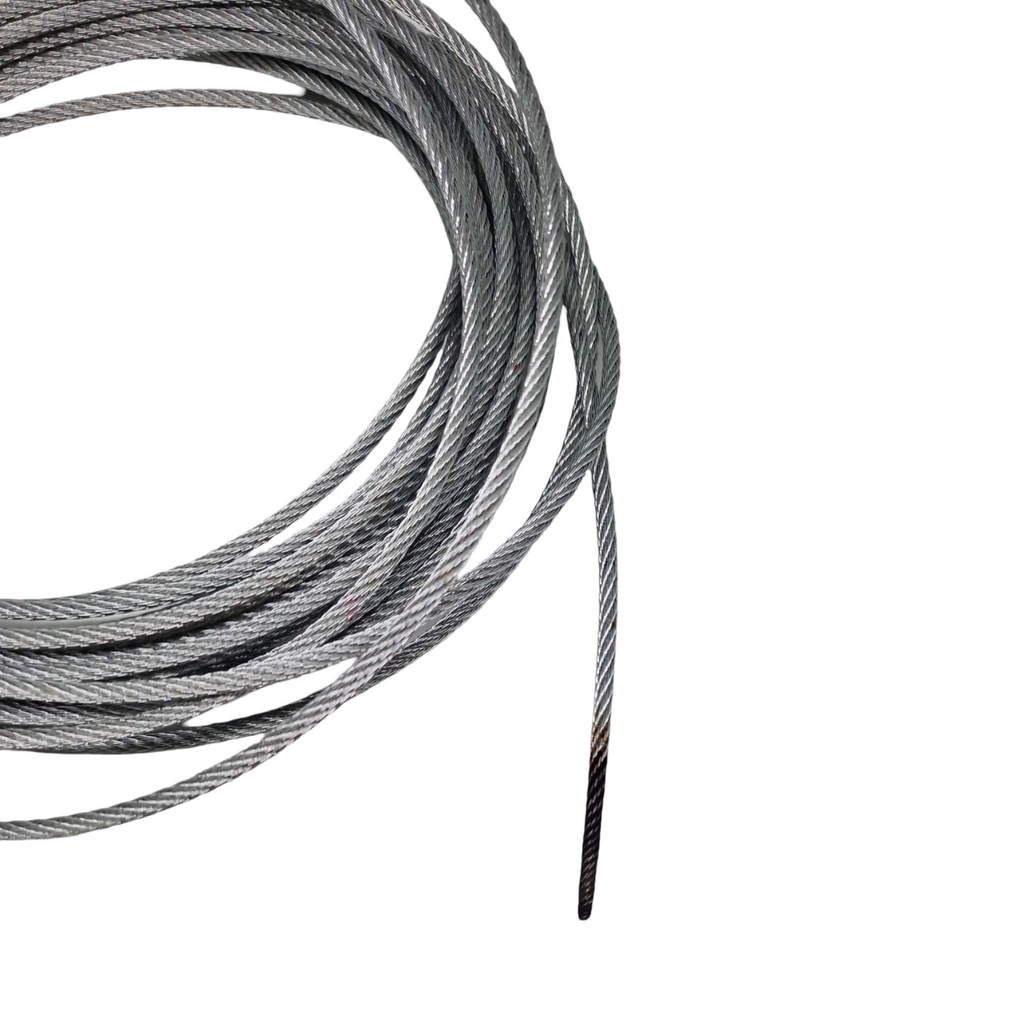 Ejoyous Stahlseil 4mm x 12m Windenseil mit Haken verzinkt 12T Forstseil Edelstahl