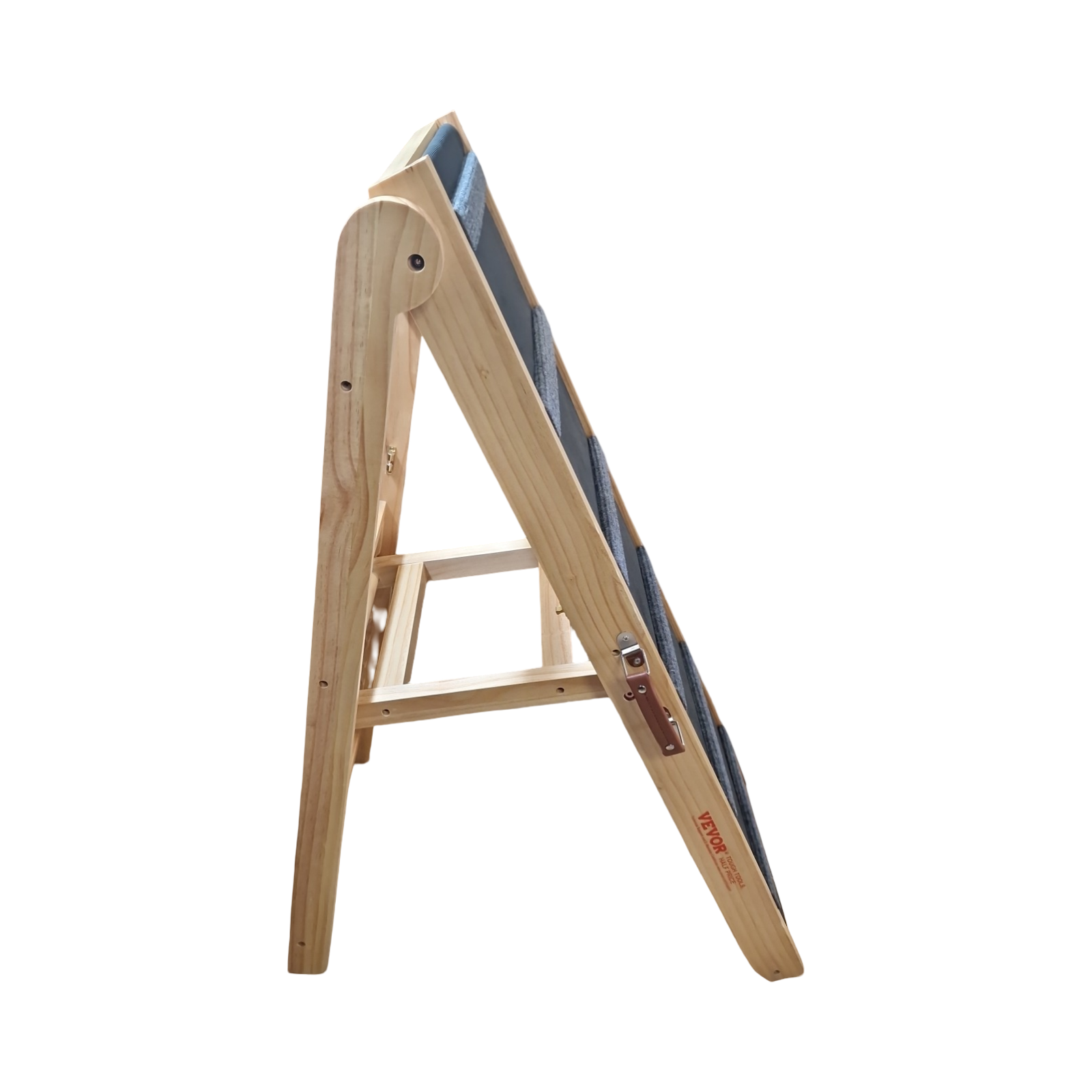 VEVOR Hunderampe 105cm Hundetreppe Kiefernholz Gummi 6-stufig höhenverstellbar