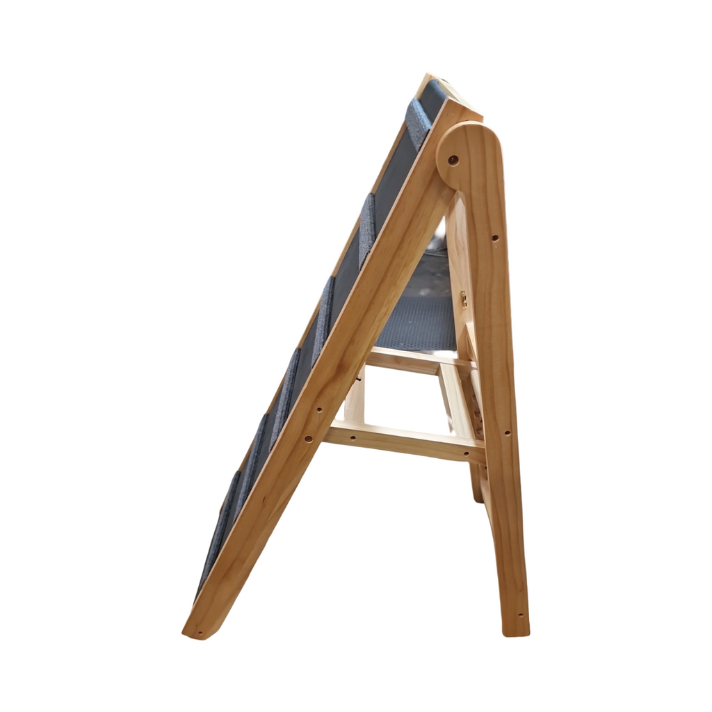 VEVOR Hunderampe 105cm Hundetreppe Kiefernholz Gummi 6-stufig höhenverstellbar