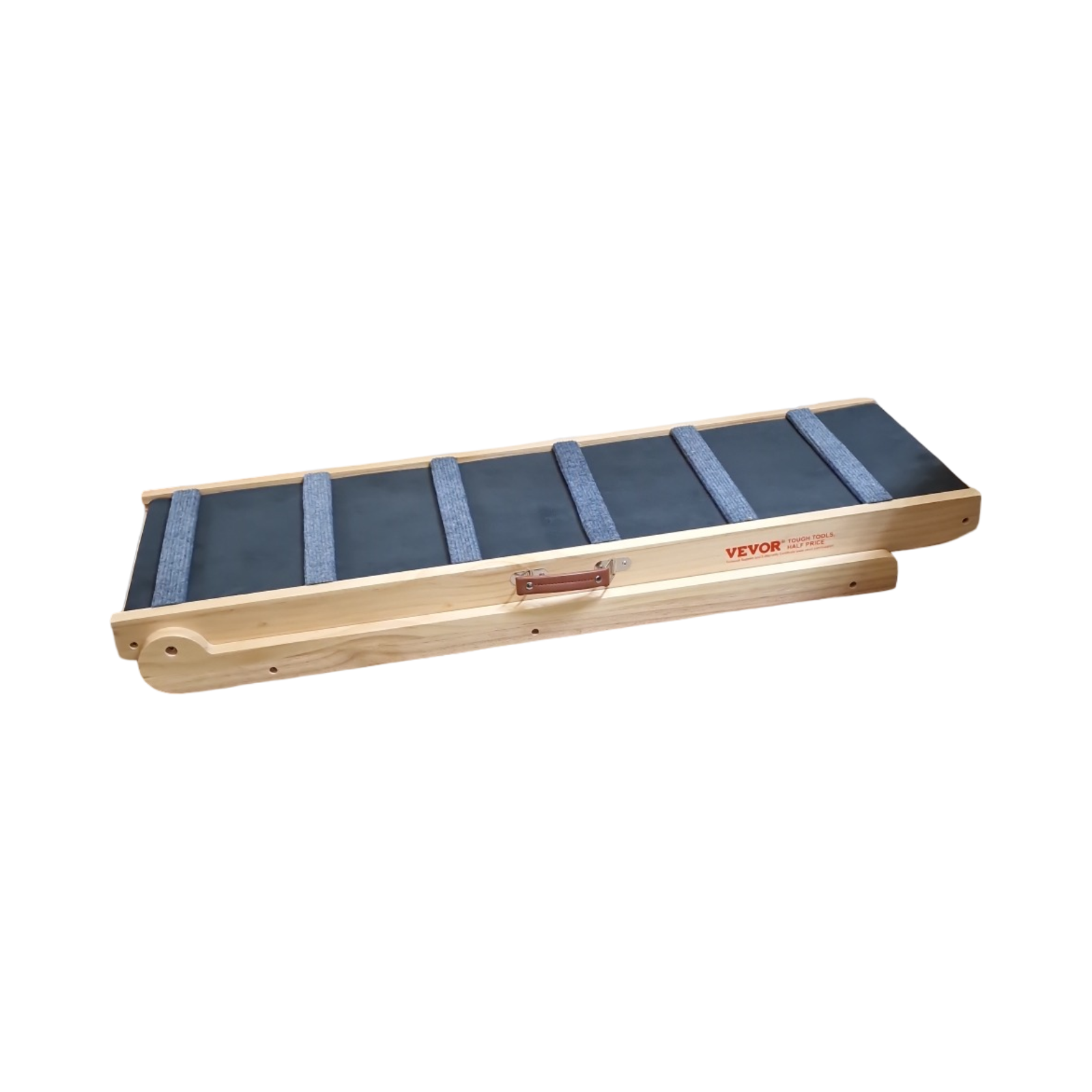 VEVOR Hunderampe 105cm Hundetreppe Kiefernholz Gummi 6-stufig höhenverstellbar