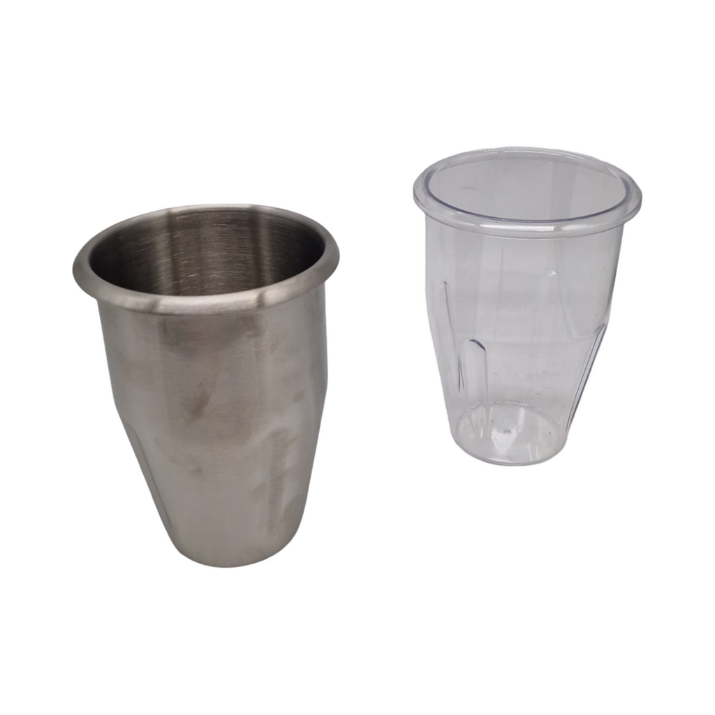 Hendi Milchshake Maker Getränkemixer inkl. 2 Mixbecher Edelstahl Polykarbonat Drink Mixer 230V