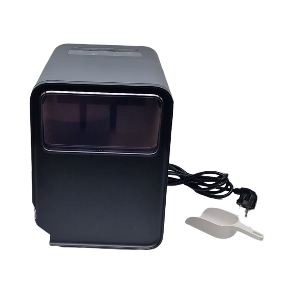 Eiswürfelbereiter OMISOON, 12 kg in 24 Std., 9 Eiswürfel in 6–8 Minuten, selbstreinigender Eiswürfelbereiter, Eiswürfelbereiter mit 2 Eiswürfelgrößen