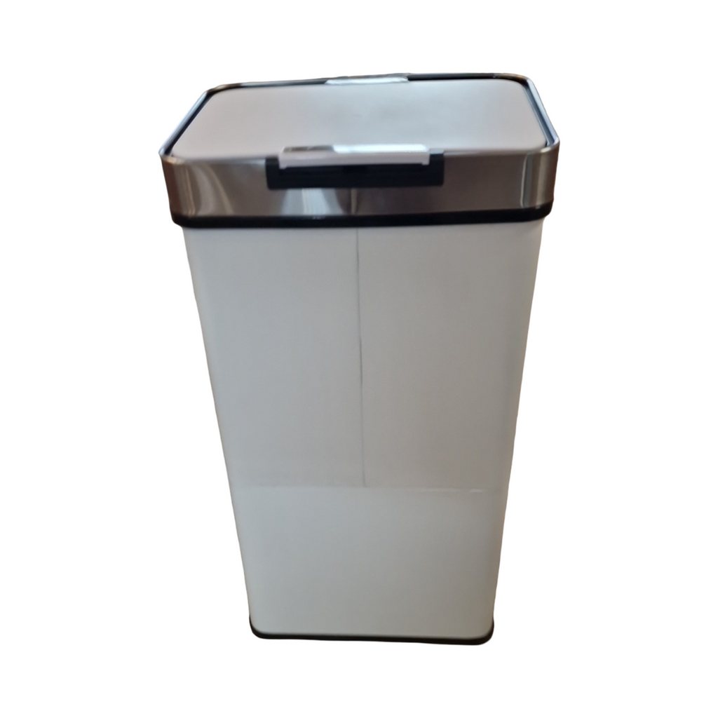 Ribelli Mülltrennsystem Edelstahl 3+1 Fächer Sensor Mülleimer Weiß 72 Liter