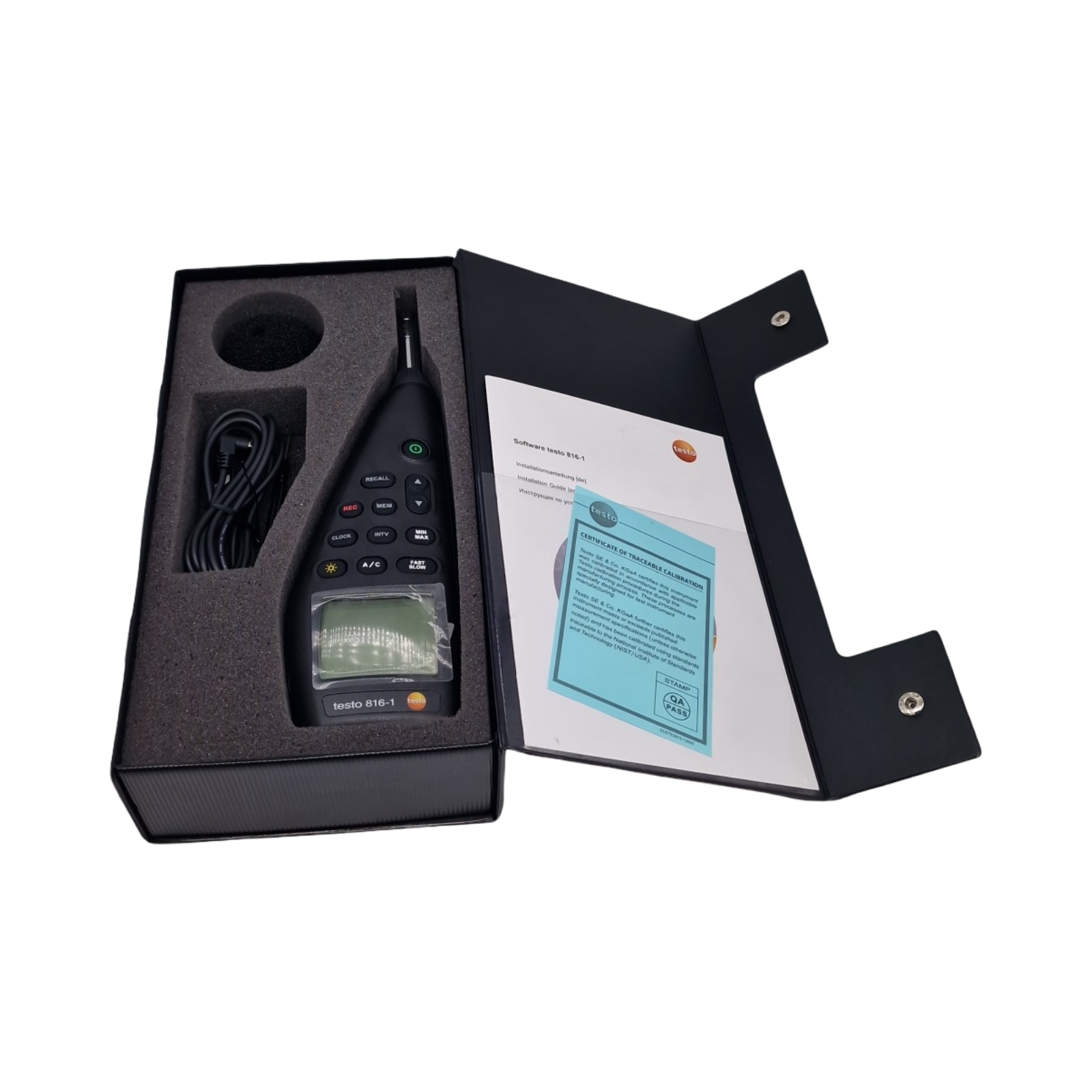 testo 816-1 Schallpegel-Messgerät Datenlogger 30-130 dB 20-8000 Hz