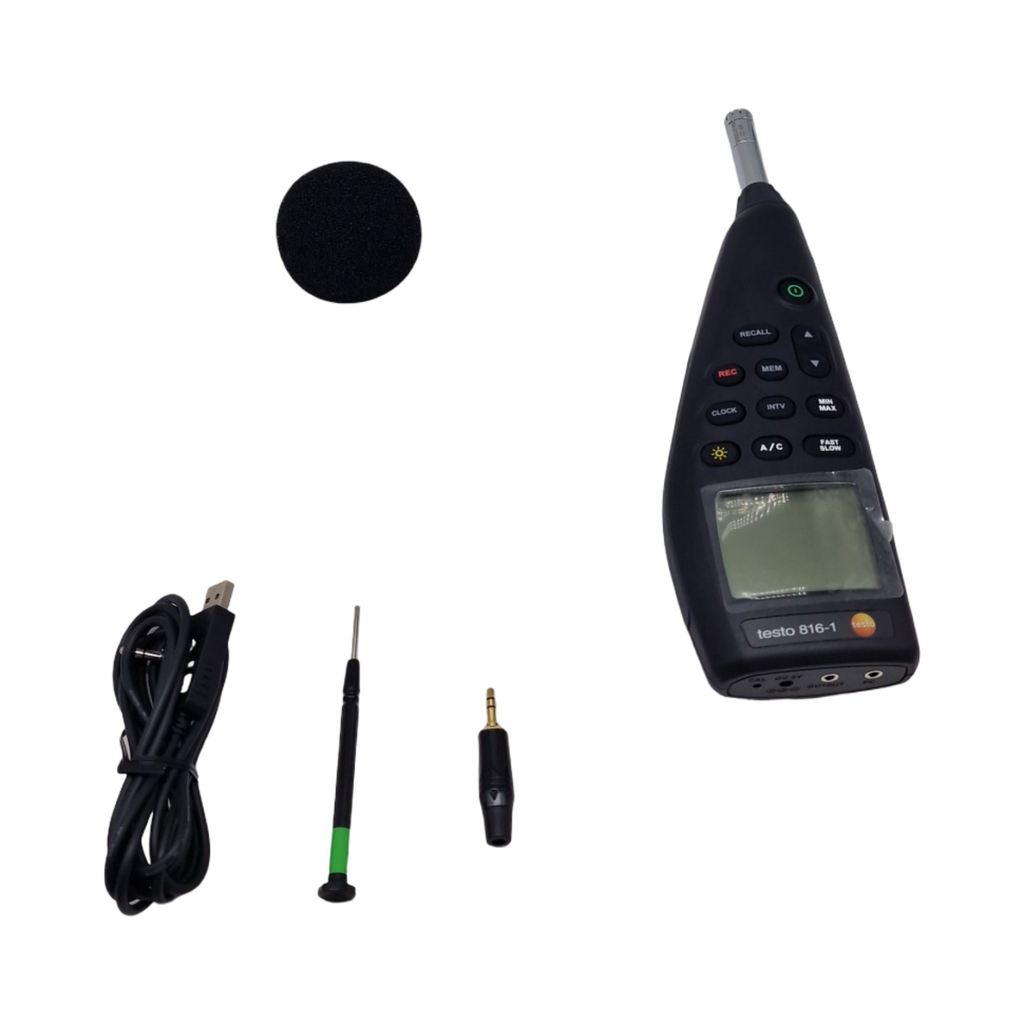 testo 816-1 Schallpegel-Messgerät Datenlogger 30-130 dB 20-8000 Hz