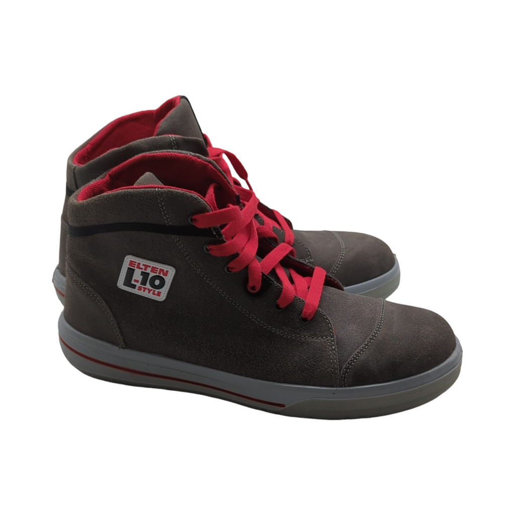 ELTEN VINTAGE Mid Sicherheitsschuhe S3 Herren Leder Stahlkappe leicht sportlich Grau Größe 47