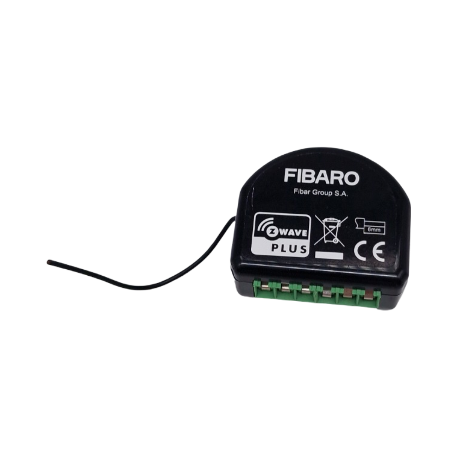 FIBARO FGS-213 Z-Wave Plus Relais Schalter drahtlos schwarz
