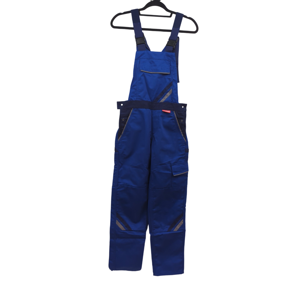 Planam Highline Damen-Latzhose kornblau marine zink Größe 34