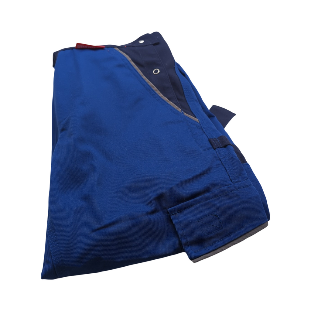 Planam Highline Damen-Latzhose kornblau marine zink Größe 34