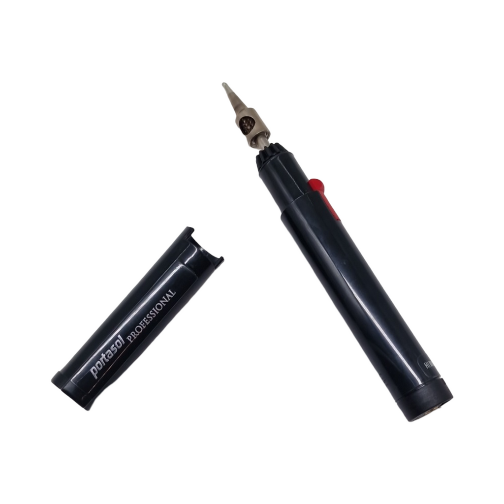 Portasol Lötkolben Set tragbar Piezo Zündung einstellbar 10-60W 450°C Laufzeit 9