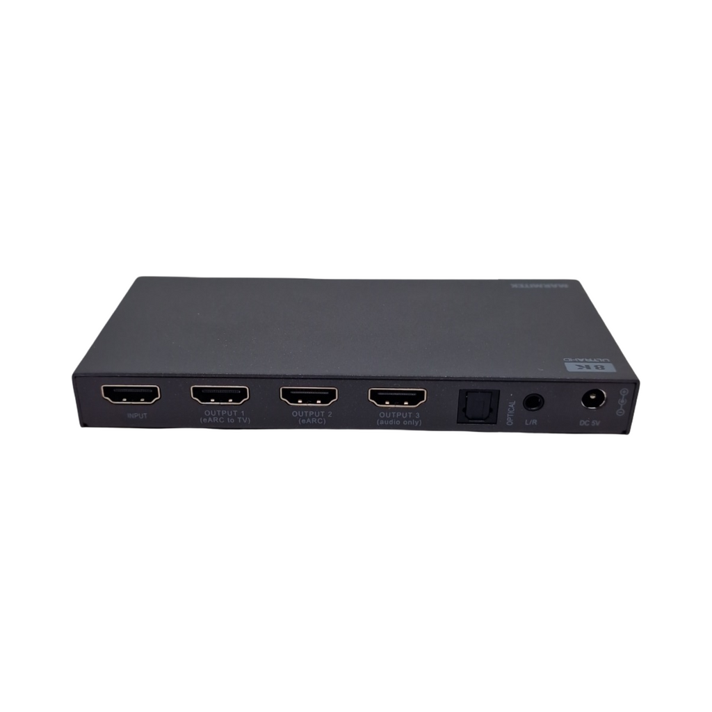 Marmitek Connect AE34 HDMI Audio Extractor 8K 60Hz Konverter für AV-Receiver und Soundbar Schwarz 7.1 Kanäle