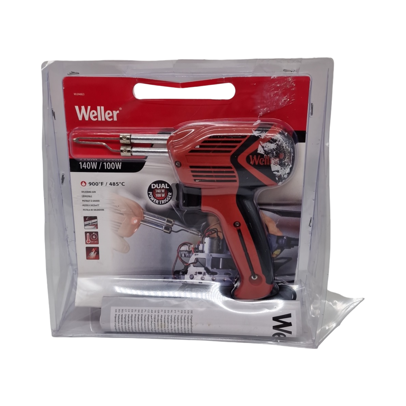 Weller WLG940023G Lötpistole 230V 140W Meißelform 480°C