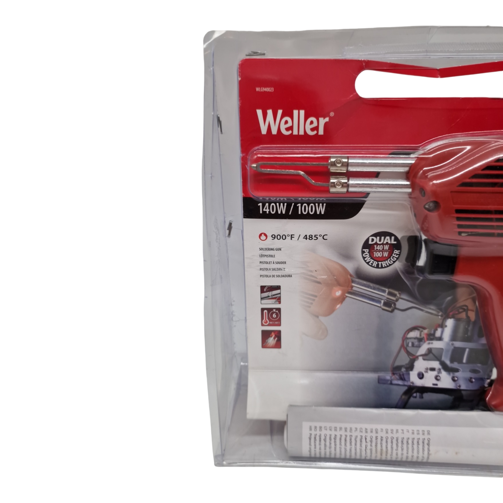 Weller WLG940023G Lötpistole 230V 140W Meißelform 480°C