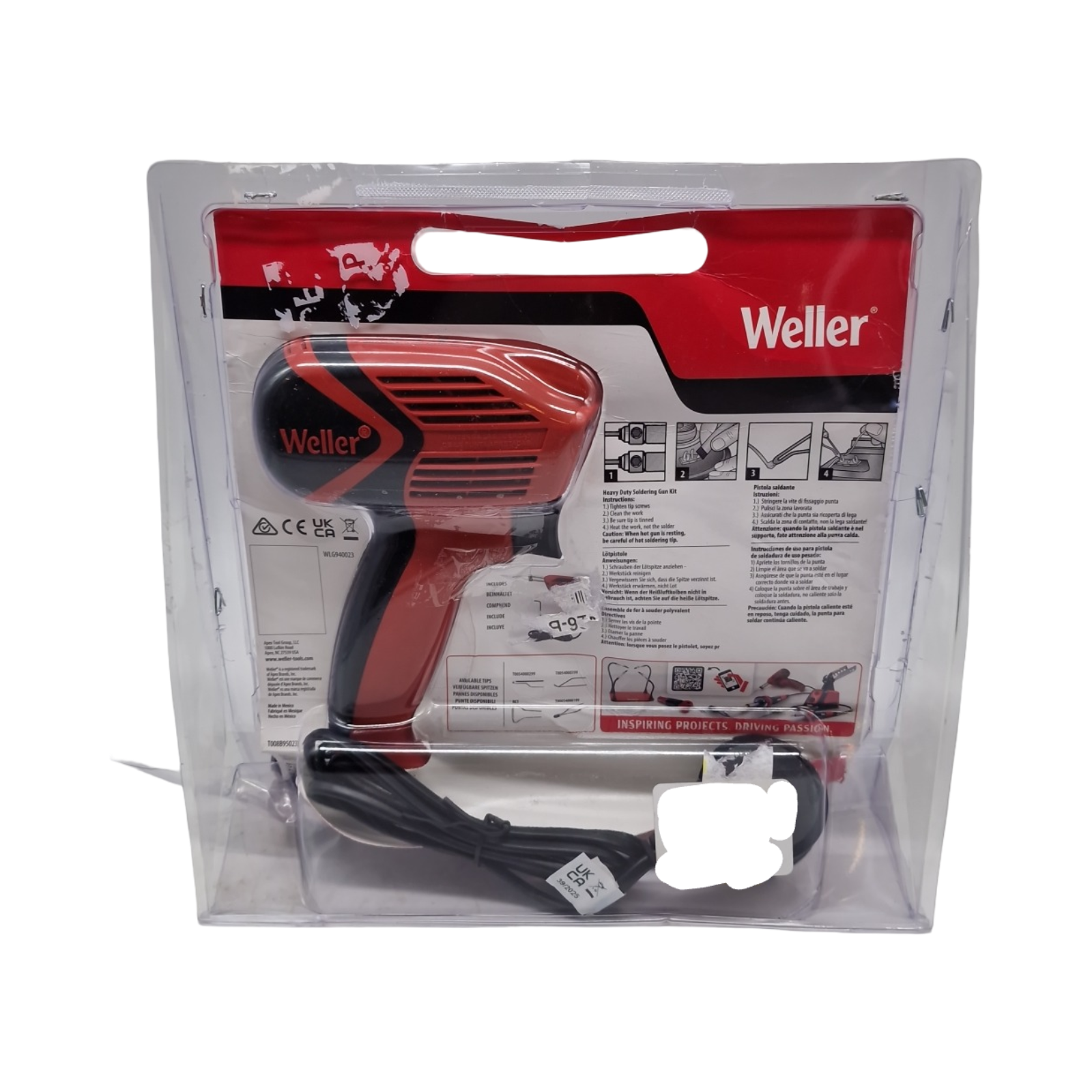 Weller WLG940023G Lötpistole 230V 140W Meißelform 480°C