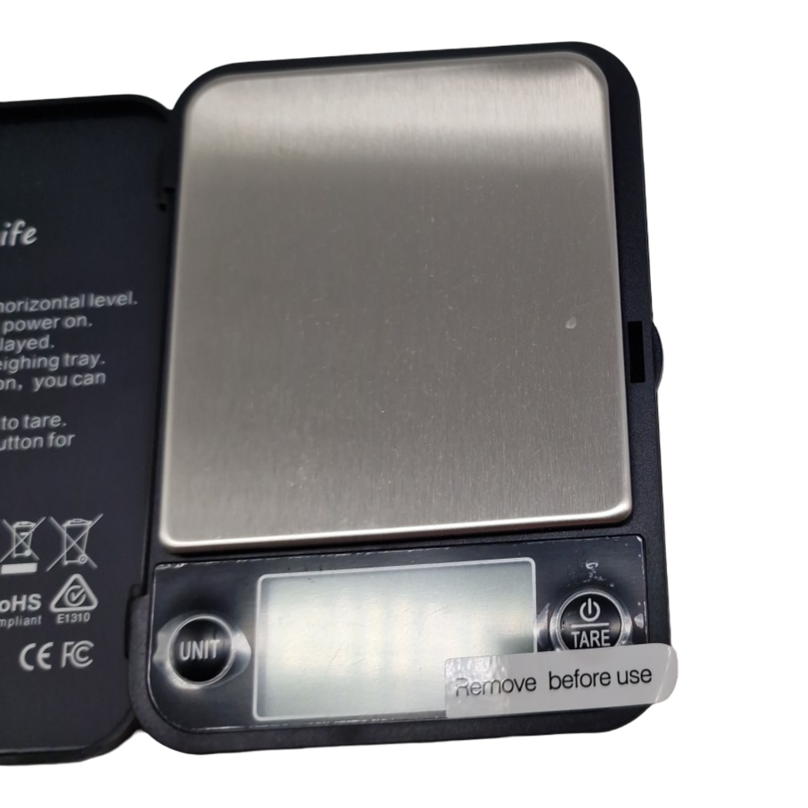 Vitafit Digitale Taschenwaage Feinwaage 500g 0,01g LCD-Anzeige Schwarz