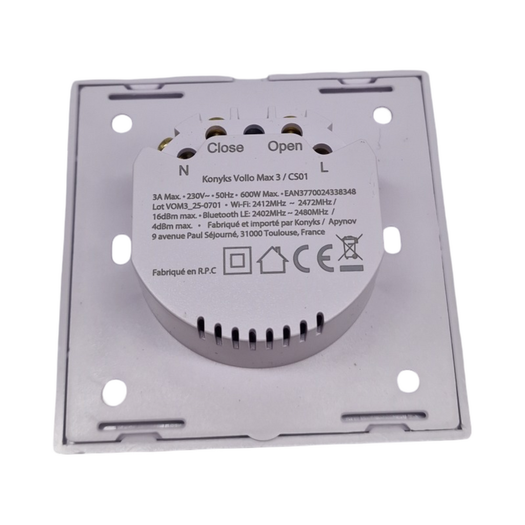 Konyks Vollo Max 3 Set 2er Pack Smart Schalter für Rollläden einfache Installation Sprachsteuerung Alexa Google Siri