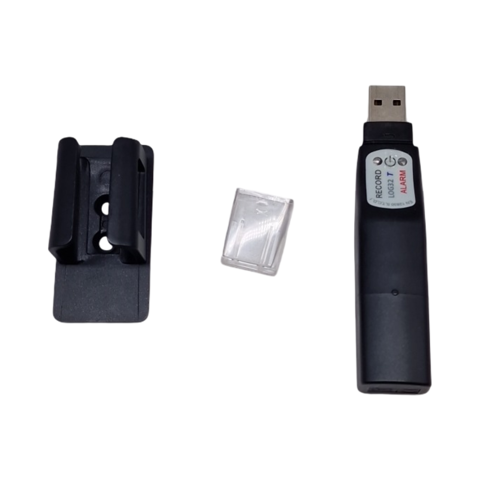 TFA Dostmann Log32 T Datenlogger für Temperatur, 31.1055, Speicher für 60.000 Datensätze, L 22 (30) x B 21 (28) x H 102 mm, Schwarz