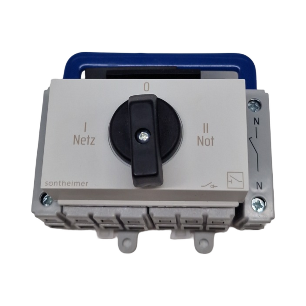Sontheimer ULO32/4T/NS/Z101/F976 Umschalter 32A 4-polig 11,5kW Netz-0-Not schwarz
