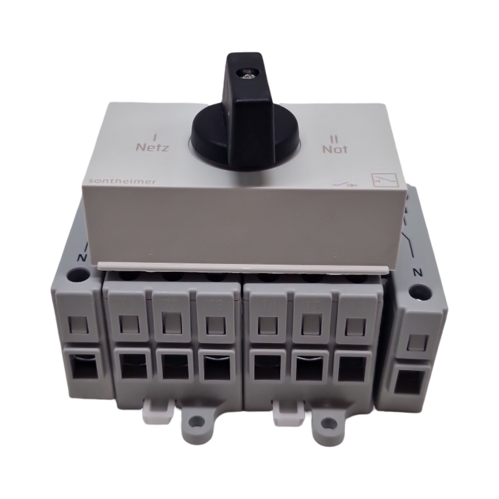 Sontheimer ULO32/4T/NS/Z101/F976 Umschalter 32A 4-polig 11,5kW Netz-0-Not schwarz