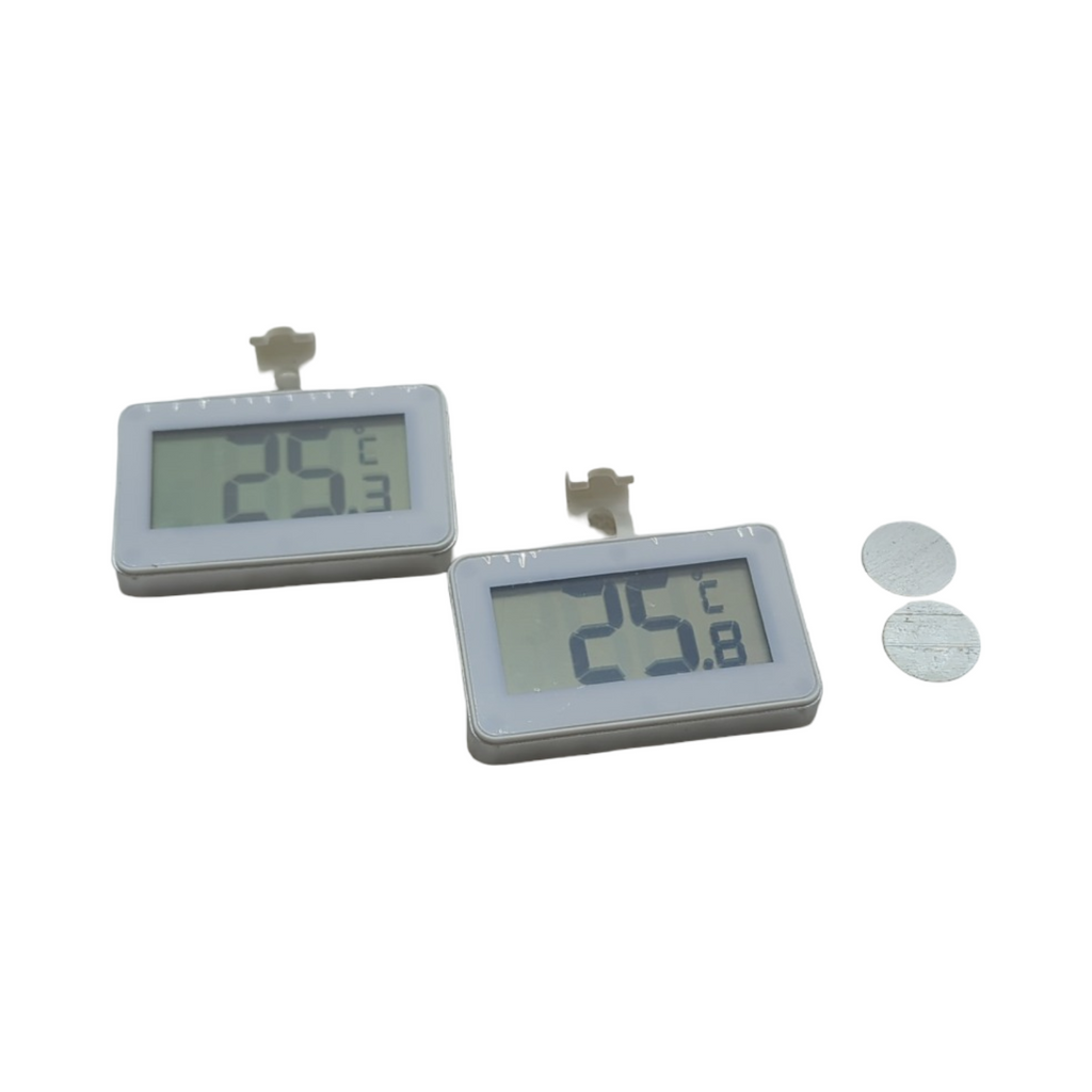 AiQInu Mini Thermometer Digital für Kühlschrank Gefrierschrank 2 Stück mit Frost Alarm