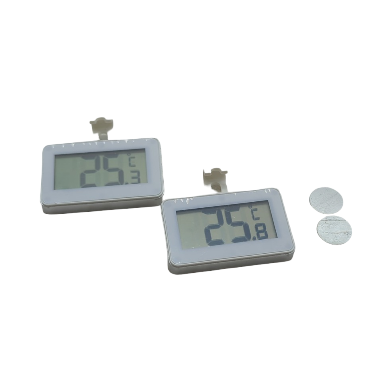 AiQInu Mini Thermometer Digital für Kühlschrank Gefrierschrank 2 Stück mit Frost Alarm
