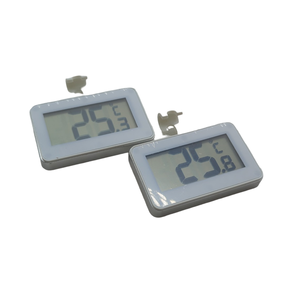 AiQInu Mini Thermometer Digital für Kühlschrank Gefrierschrank 2 Stück mit Frost Alarm