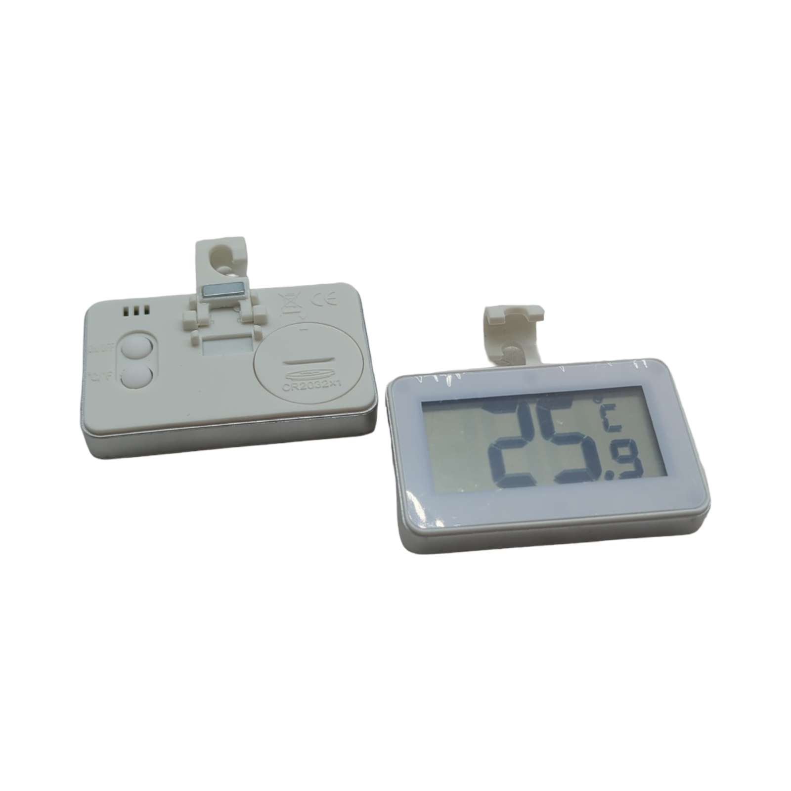 AiQInu Mini Thermometer Digital für Kühlschrank Gefrierschrank 2 Stück mit Frost Alarm