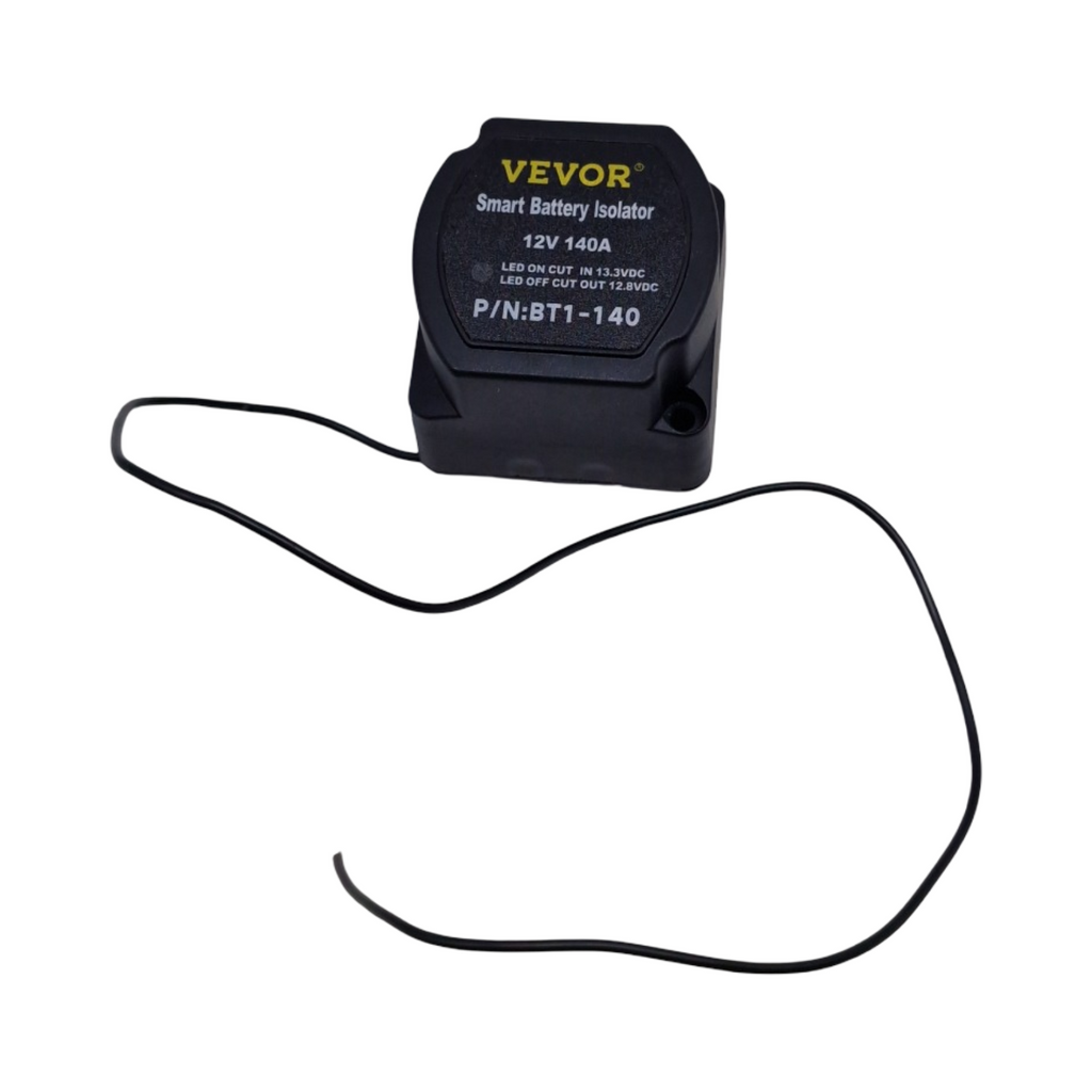 VEVOR Doppelbatterie Trennrelais 12V Split Charge Kit 140A automatisches Ladegerät Kabelset -30 bis 105°C