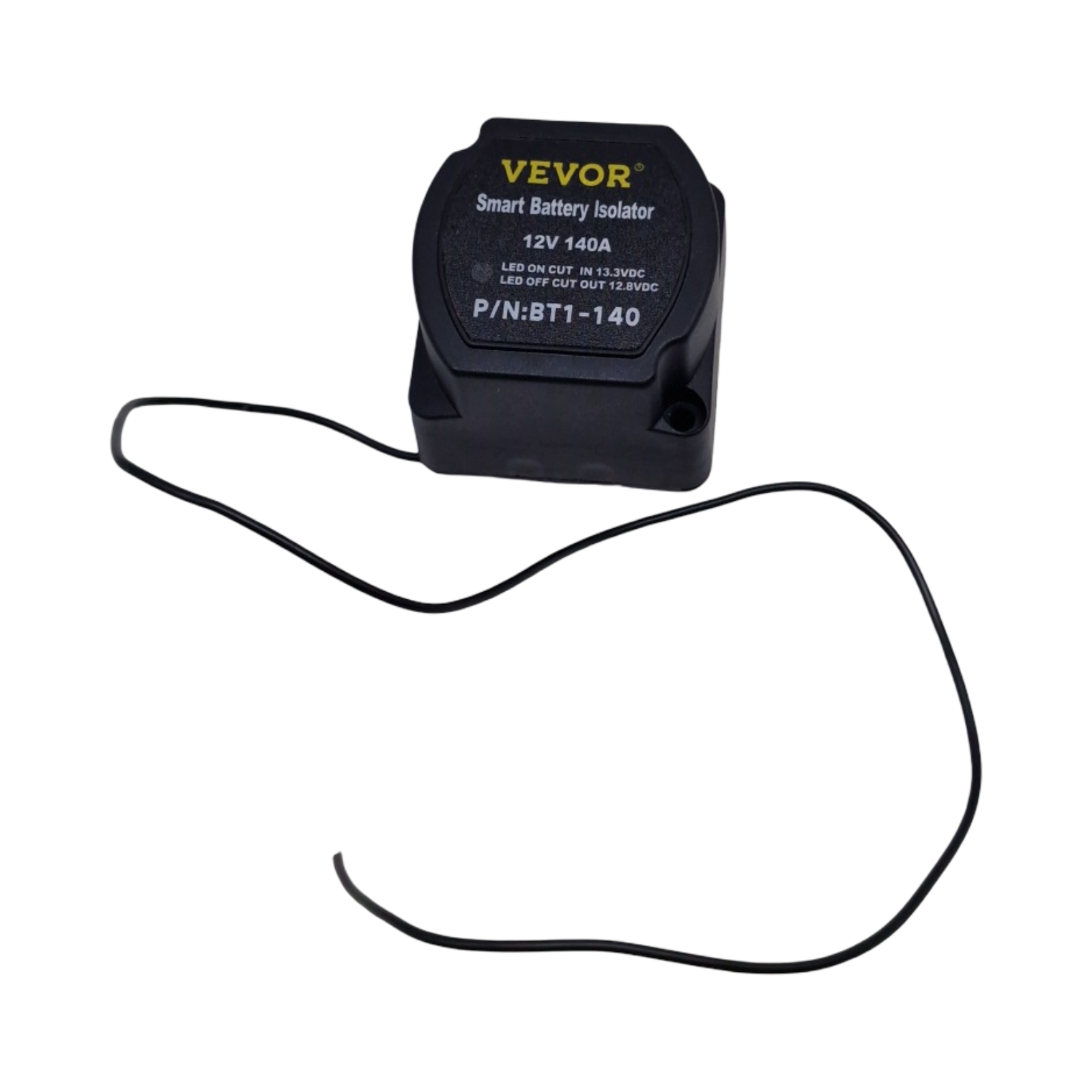 VEVOR Doppelbatterie Trennrelais 12V Split Charge Kit 140A automatisches Ladegerät Kabelset -30 bis 105°C